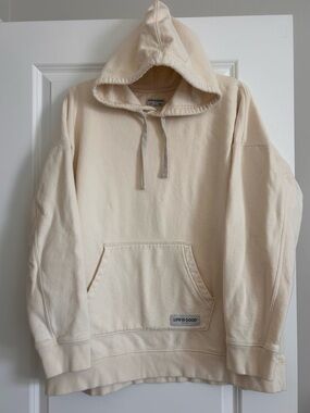 Life Is Good Cream Hooded Pullover Sweatshirt